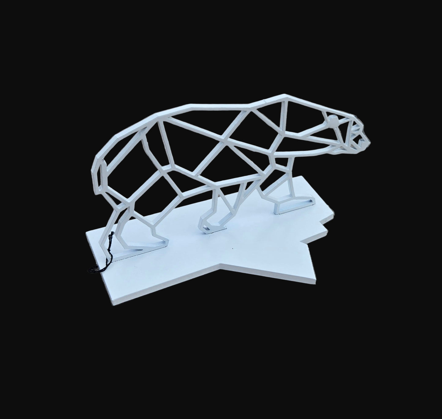 Steel Geometric Bear with MB map as base