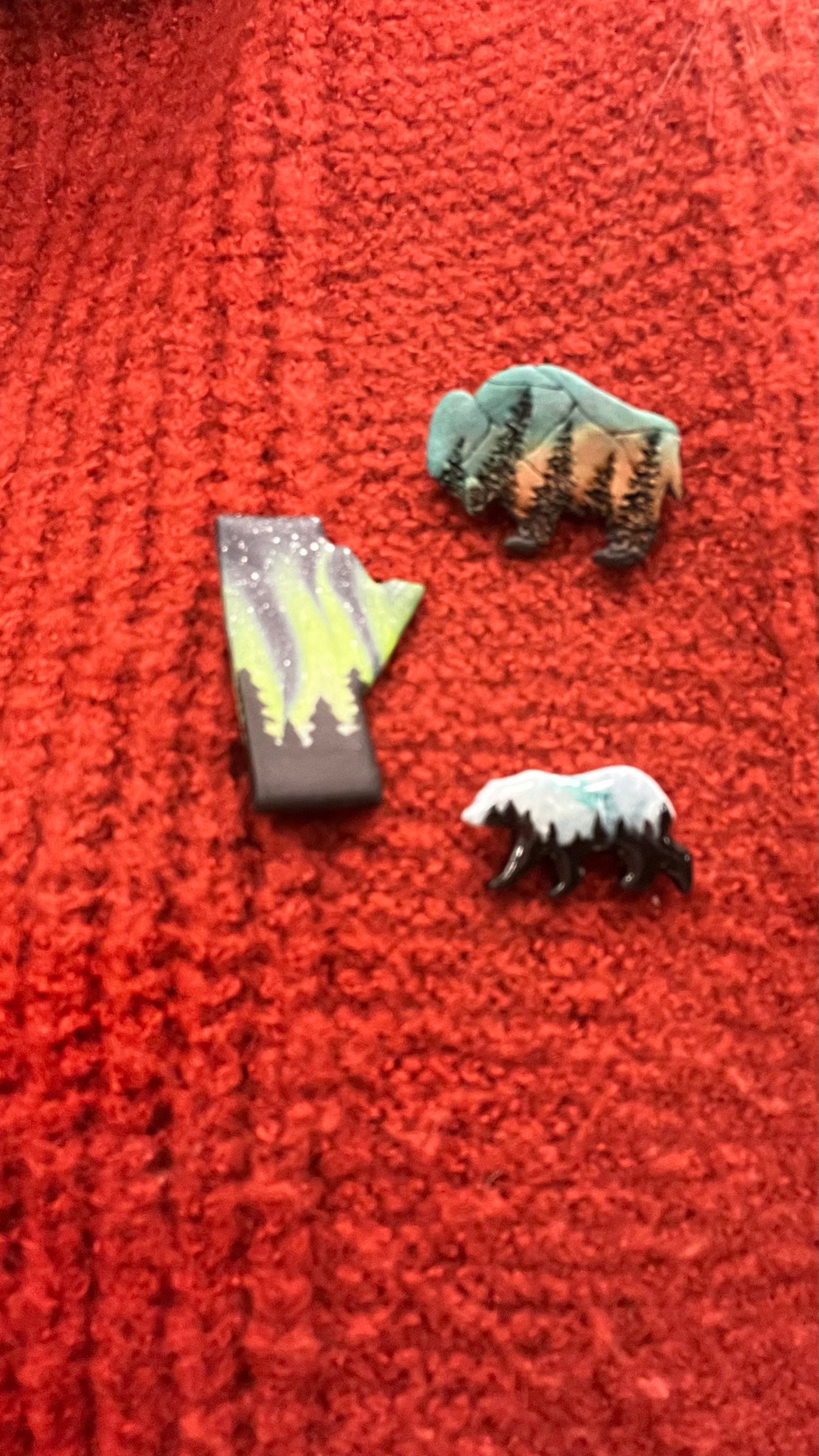 Buffalo Wood Trees Pin HM |