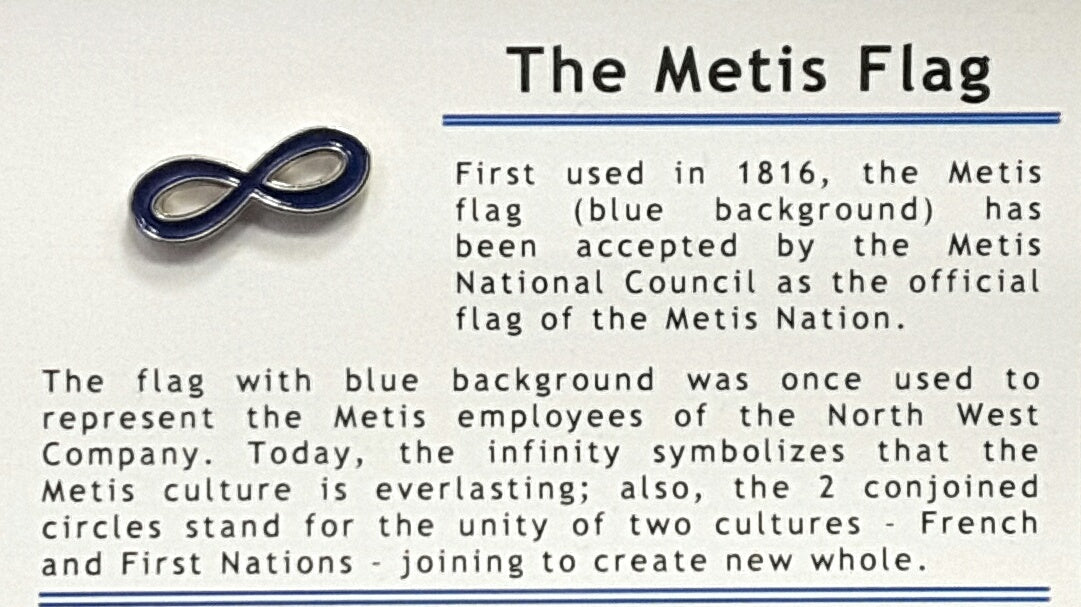 Blue Metis Pin | Broche bleue Métis