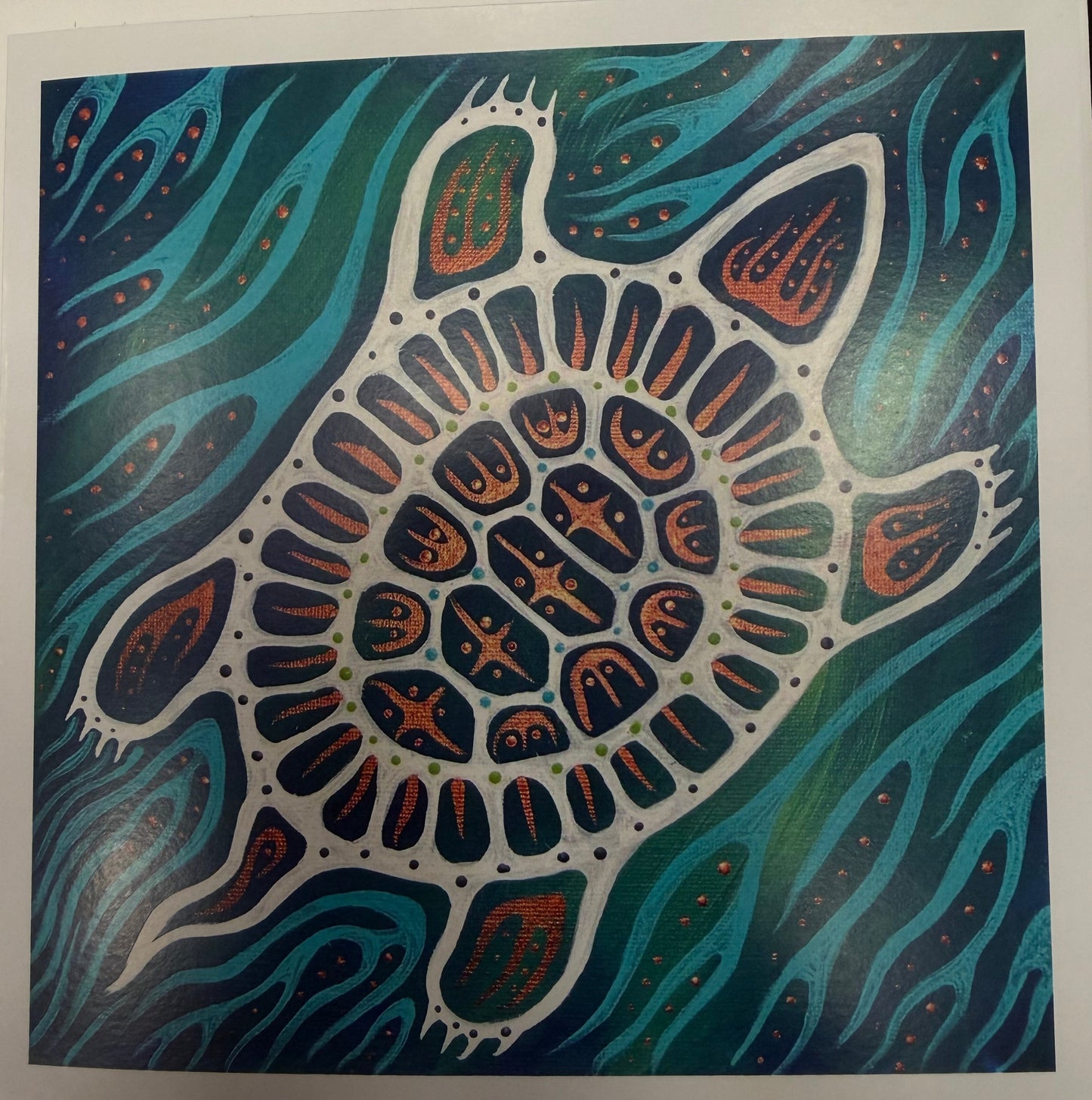 Turquoise Turtle Card |