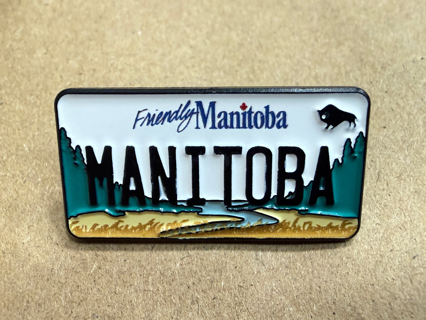 Manitoba License Plate Pin |