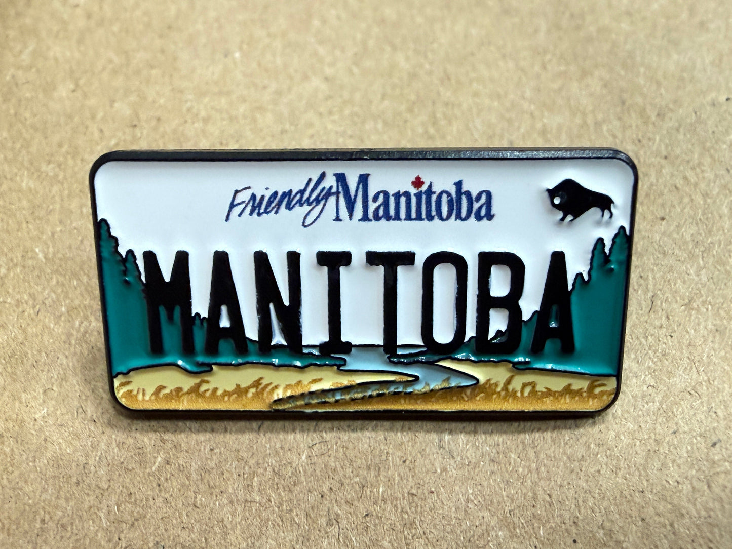 Manitoba License Plate Pin |