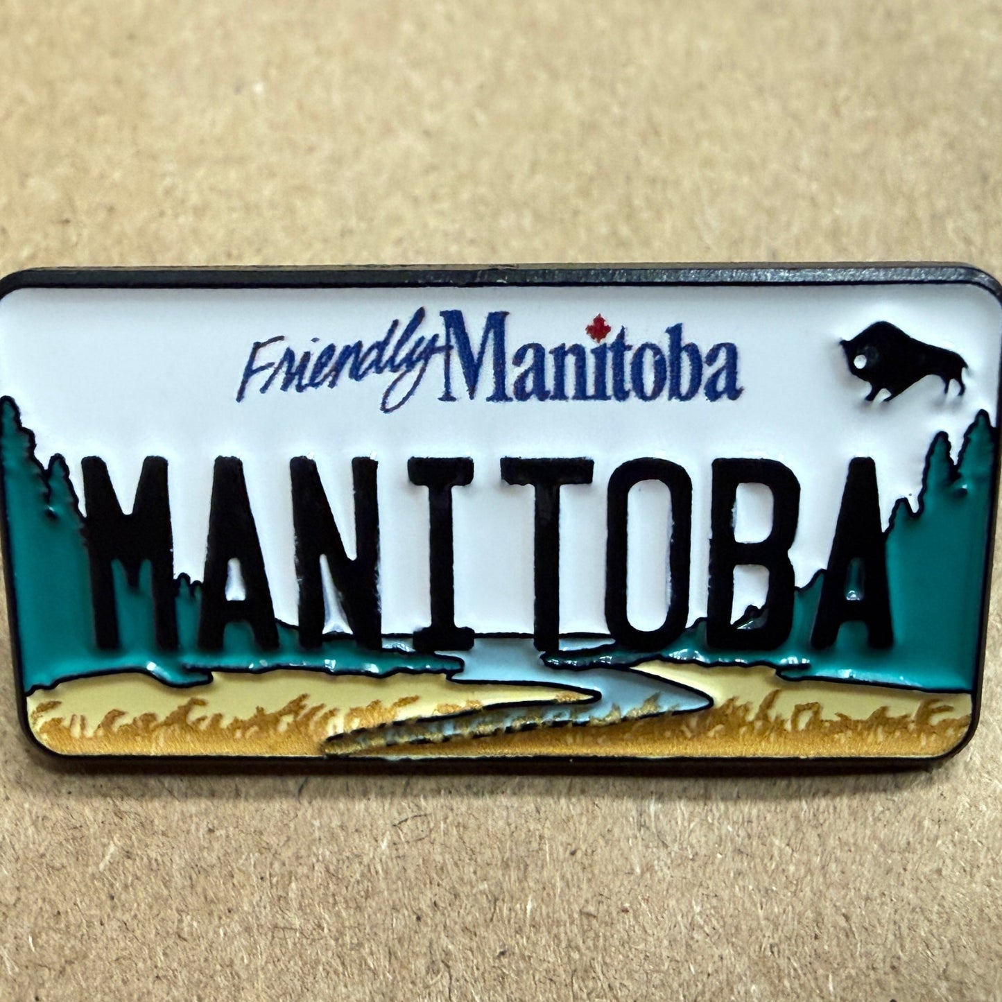 Manitoba License Plate Pin |