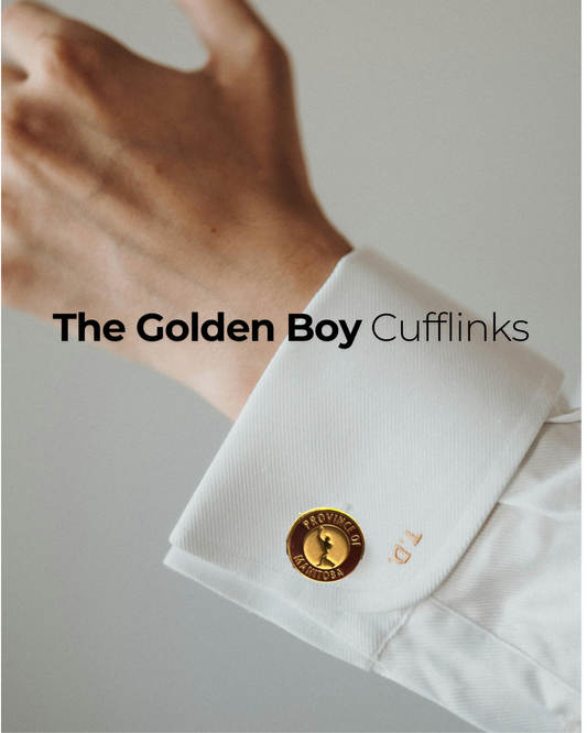 Golden Boy Cufflinks | Boutons de manchette ''''Golden Boy''''