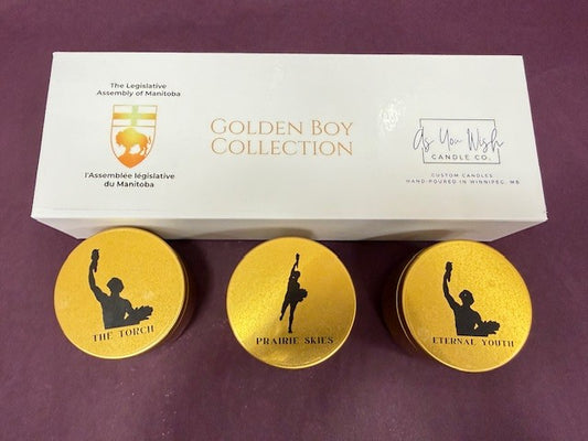 Golden Boy Gold Trio Candles |