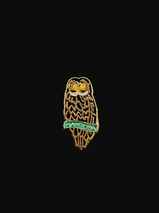 Épinglette hibou gris | Épinglette chouette lapone