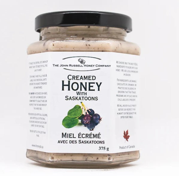 Saskatoon Creamed Honey 375g |