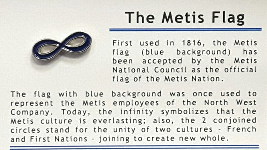 Blue Metis Pin (no background) | Broche bleue Métis