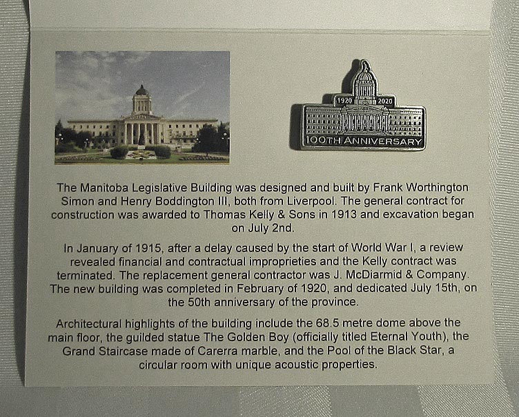 Pewter 100th Anniversary Pin | Épinglette pour notre 100e anniversaire