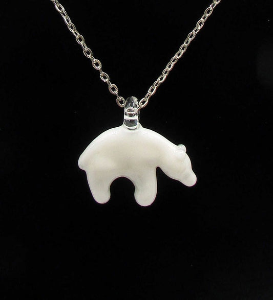 Bear Necklace - White |