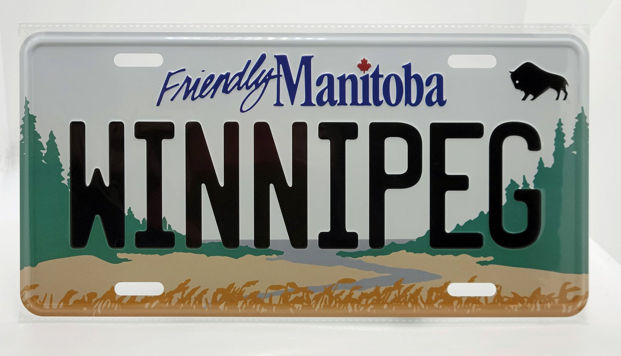 Winnipeg Novelty License Plate |