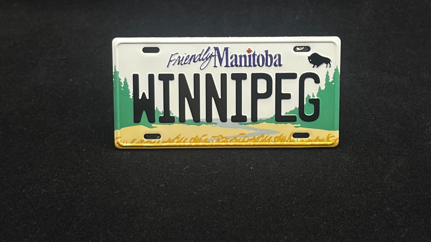 Winnipeg License Plate Pin |