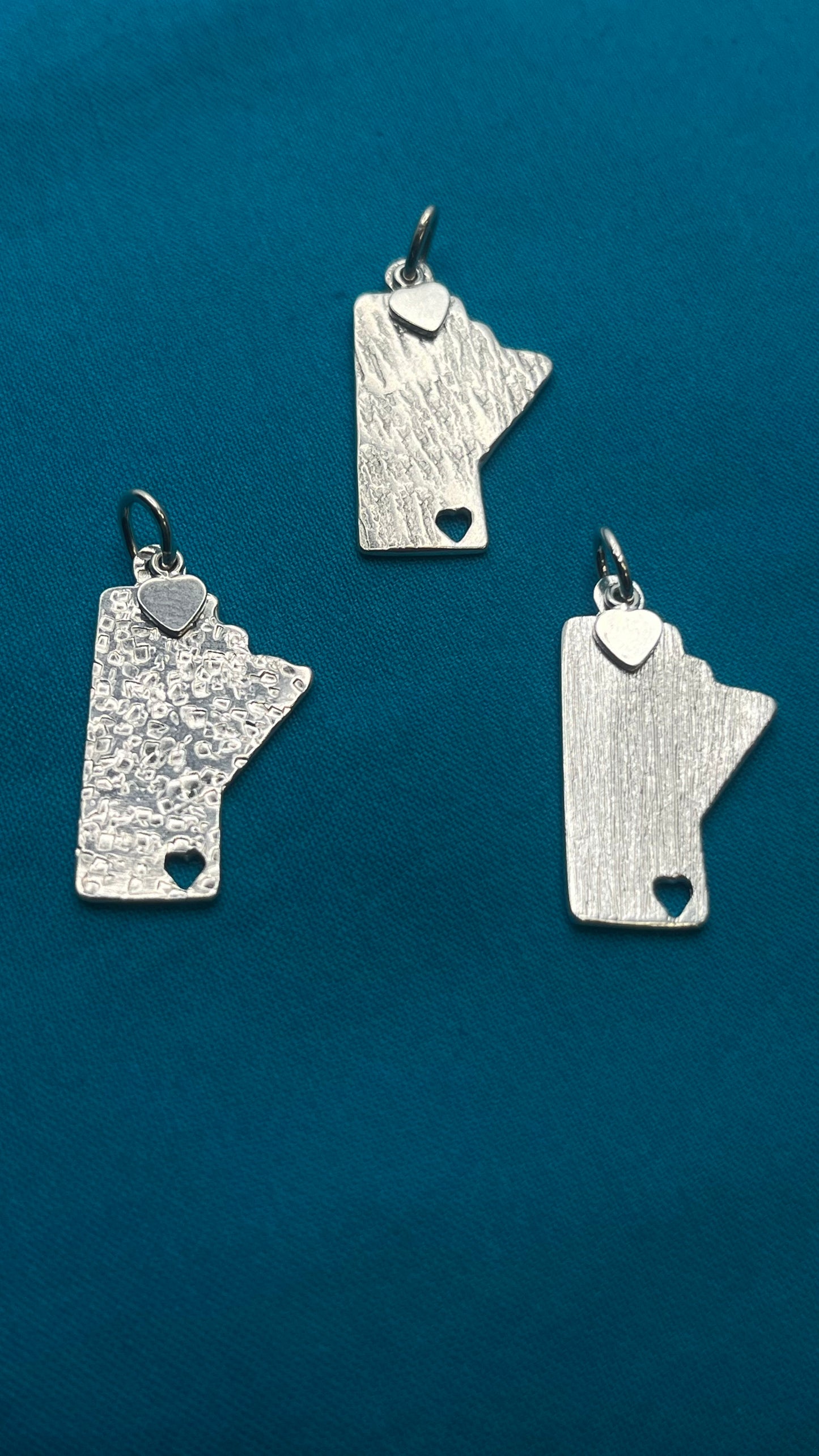 Pendentif en argent du Manitoba | Pendentif Manitoba en argent