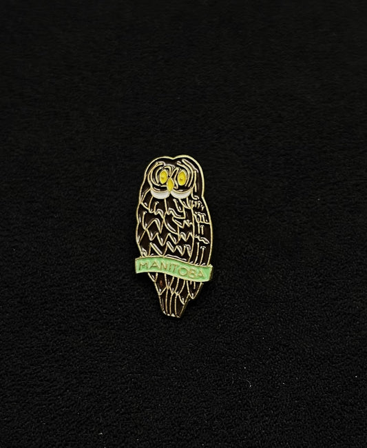 Grey Owl Lapel Pin | Épinglette chouette lapone