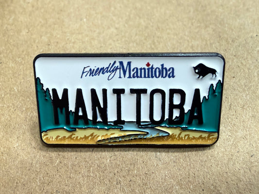 Manitoba License Plate Pin |