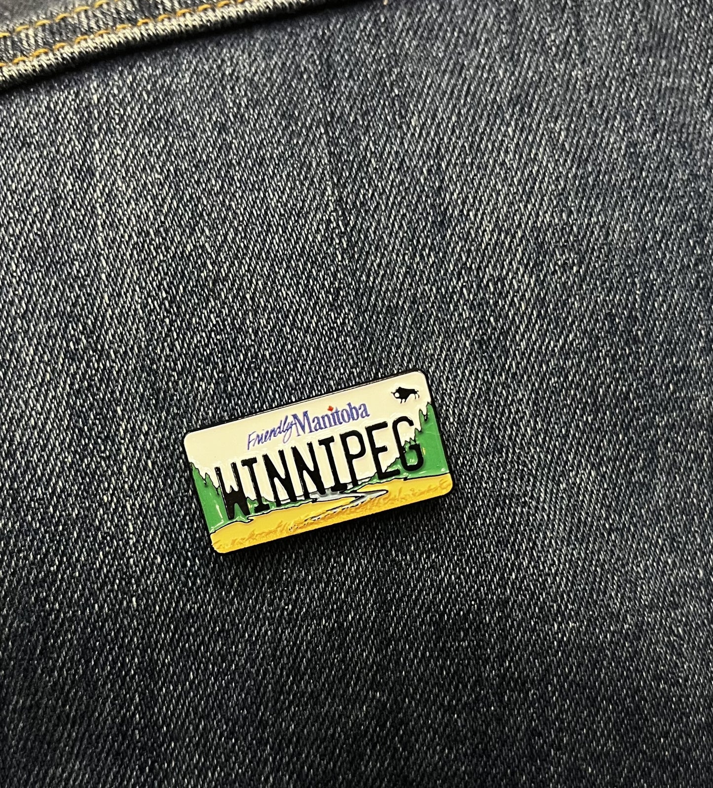 Winnipeg License Plate Pin |