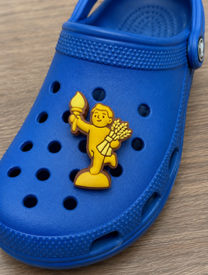 Golden Boy Shoe Charm – PVC Shoe Accessory | 1 Inch