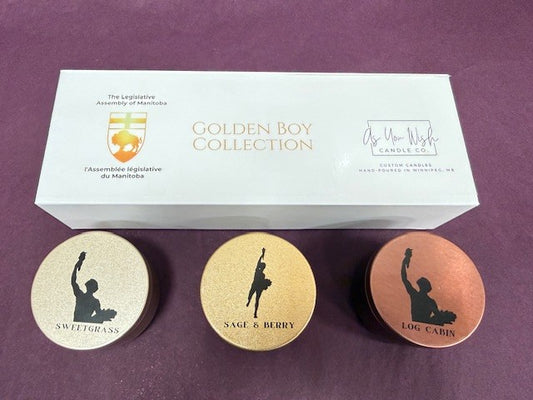 Golden Boy Trio Candles |