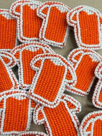Beaded Orange Shirt Pin |