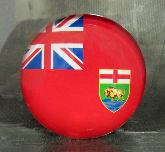 MB Round Acrylic Magnet | Aimant acrylique rond Manitoba