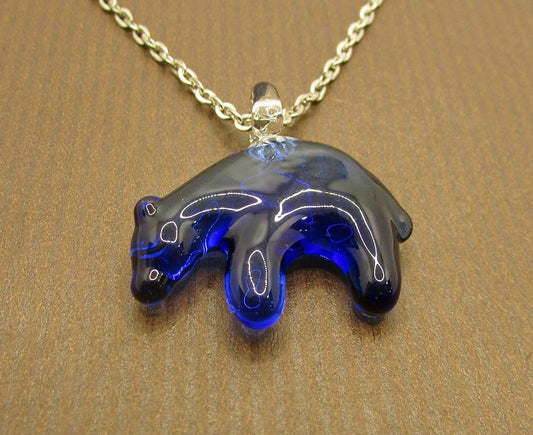 Bear Necklace - Blue | Collier ours - Bleu