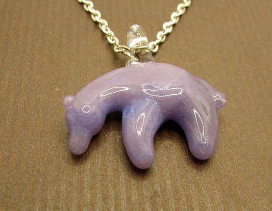 Bear Necklace - Purple |